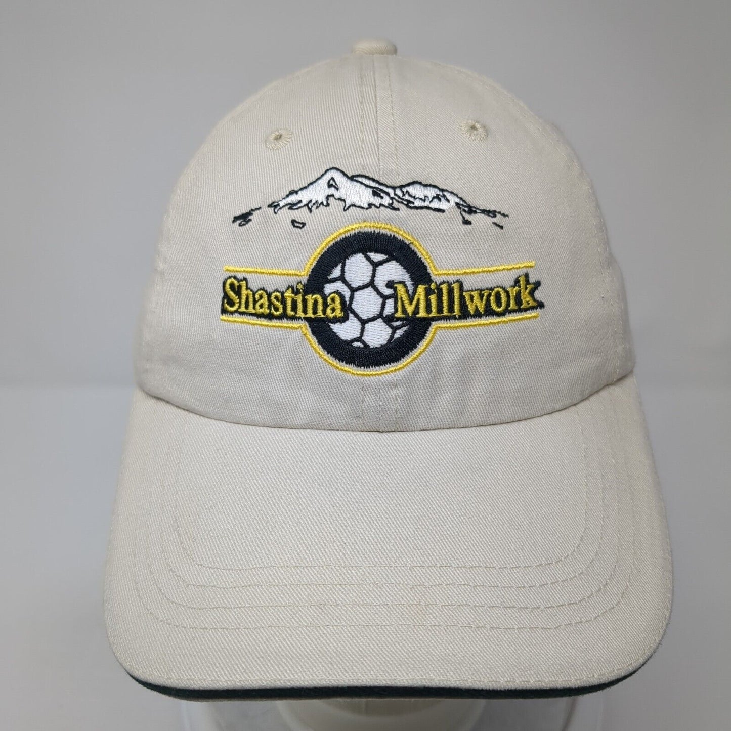 Shastina Millwork Strapback Hat Tan OS Adjustable Embroidered Port Authority