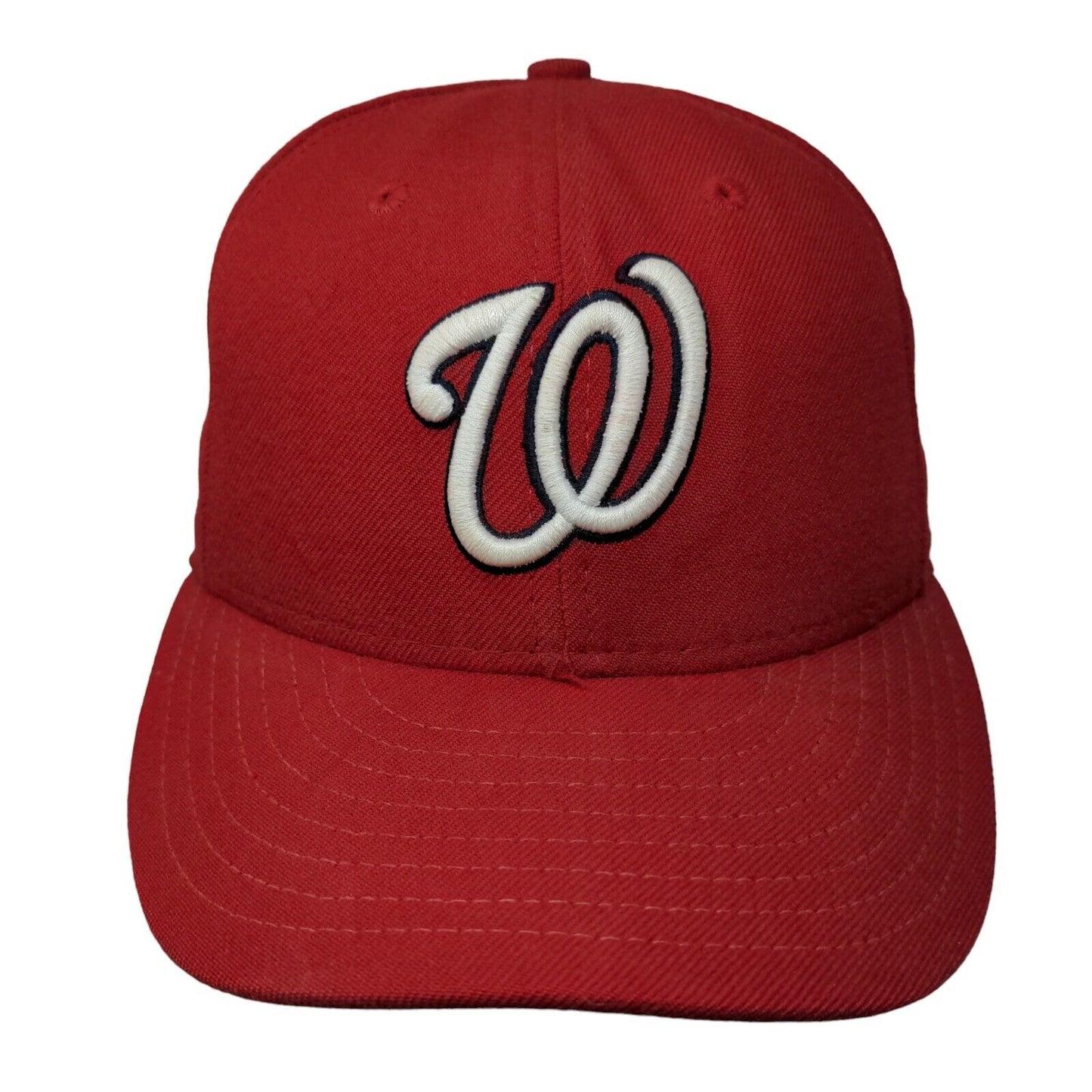 New Era Fitted Hat Washington Nationals Fitted Hat 7 1/8 Slim Fit Vintage USA