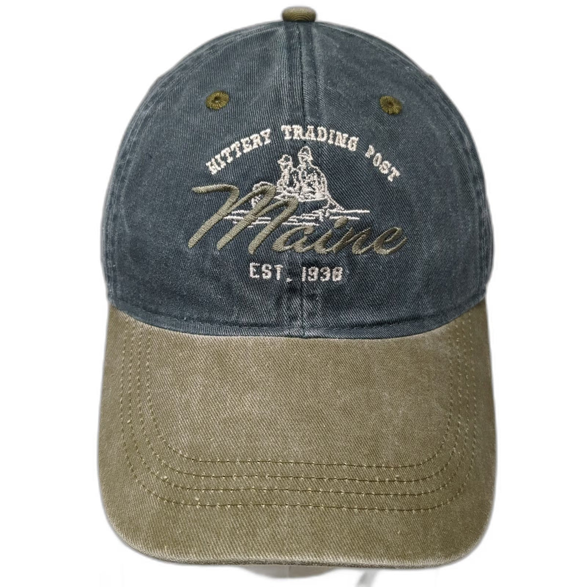 Ouray Baseball Cap Green Blue One Size Kittery Trading Post Maine Strapback hat