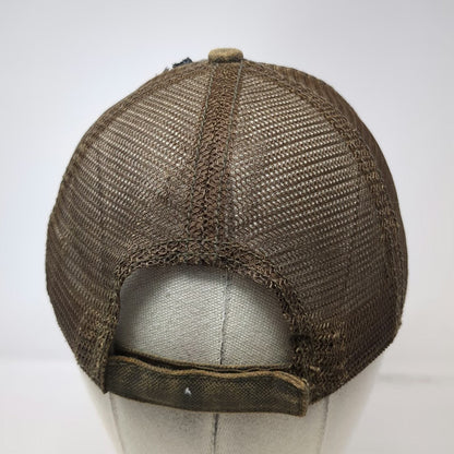 STIHL Baseball Cap Brown One Size Mesh Back Patch Strapback Chainsaw Tough hat
