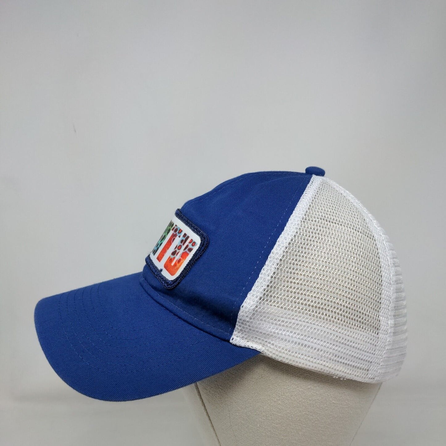 PINTU Snapback Trucker Hat Blue One Size Adjustable Mesh Back Cap America