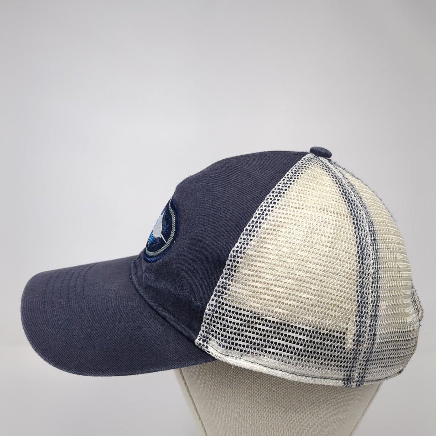 Magellan Outdoors Snapback Mesh Back Trucker Hat Blue One Size Fish