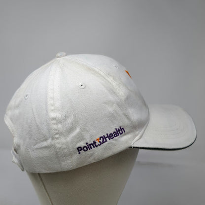 Cap America Baseball Cap White One Size Point32Health Logo Strapback Hat Cotton
