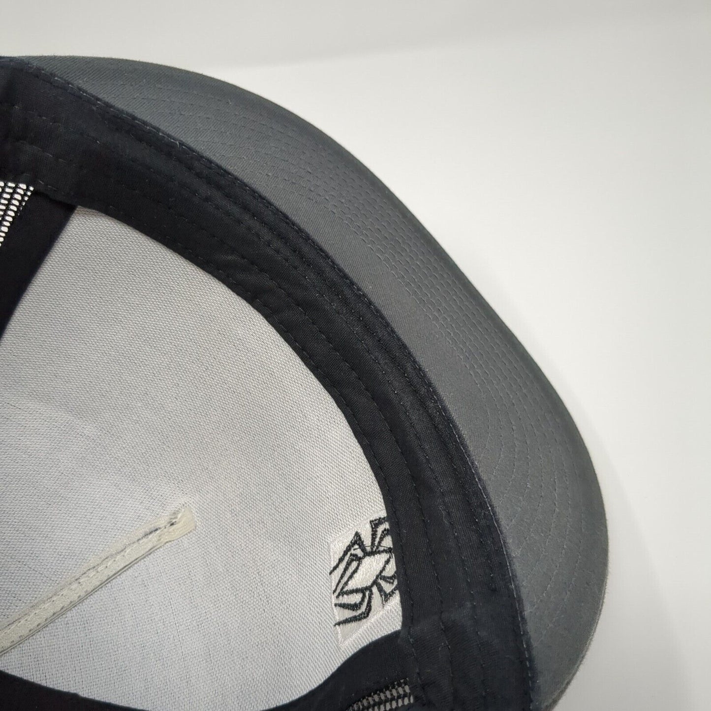 Spider Snapback Trucker Hat Gray One Size Adjustable Mesh Black Classics Yupoong