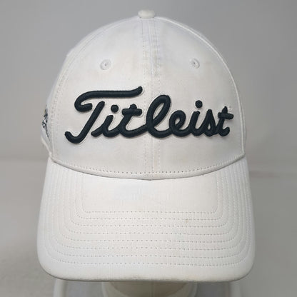Titleist Golf Baseball Cap White One Size Performance Adjustable Slideback Hat