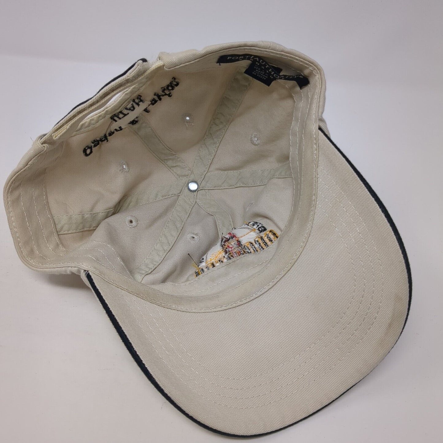 Roosters Brewing Company & Restaurant Strapback Hat Tan OS Adjustable Cotton