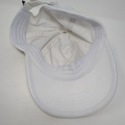 PGA Tour Logo Strapback Hat White One Size Adjustable Solid Outdoor