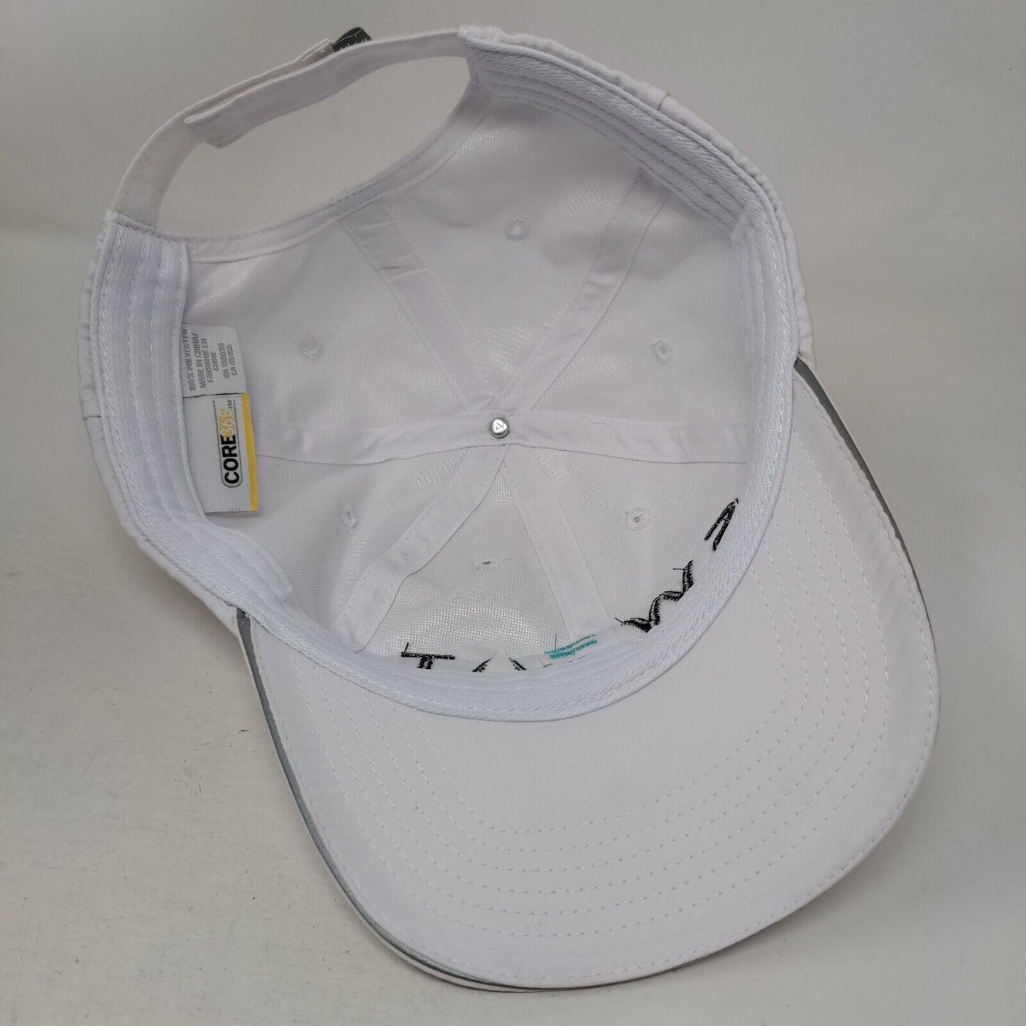 Sweat St. Pete Strapback Hat White One Size Embroidered 6 Panel Core 365