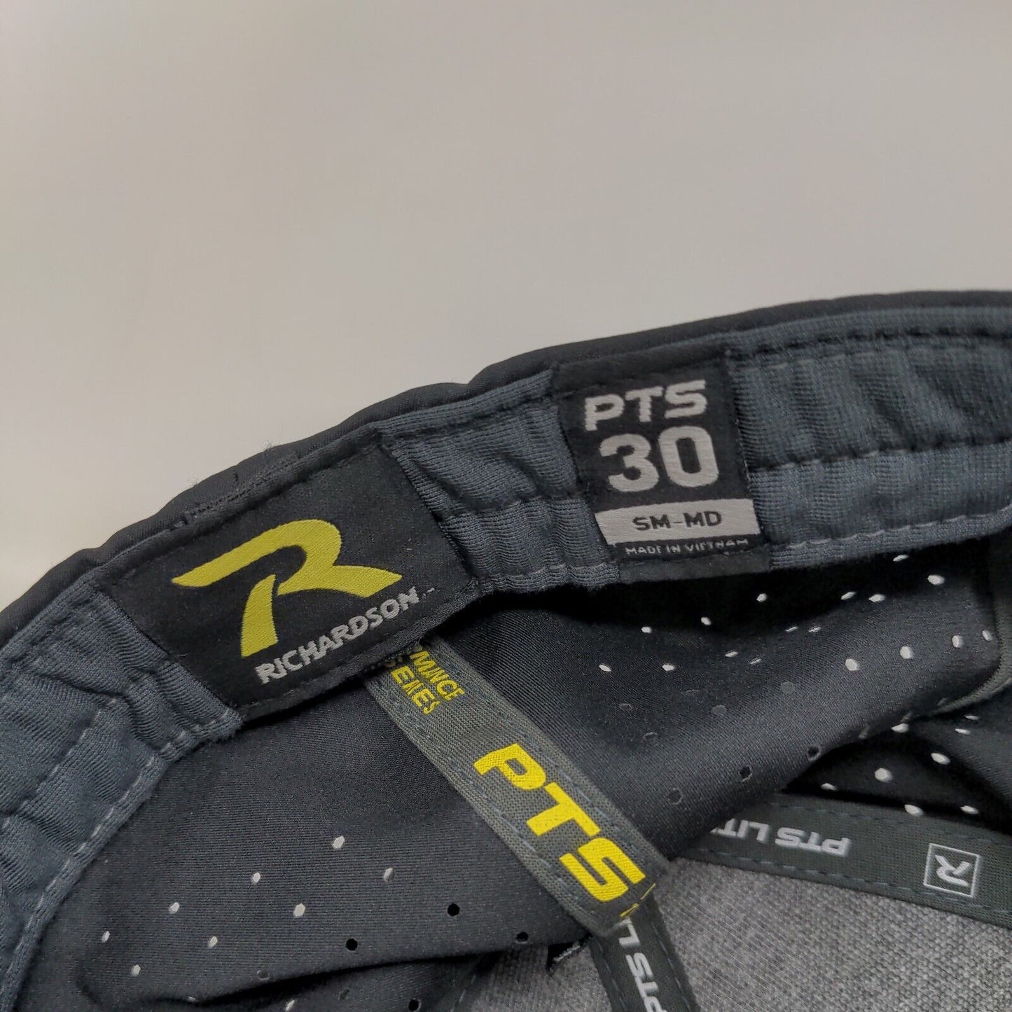 LW VOLS Fitted Hat Black Small-Medium Embroidered Richardson PTS30 Lite