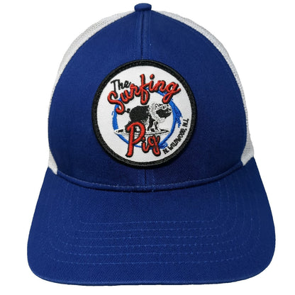 Outdoor Cap Trucker Hat Blue One Size The Surfing Pig N Wildwood NJ Mesh Back