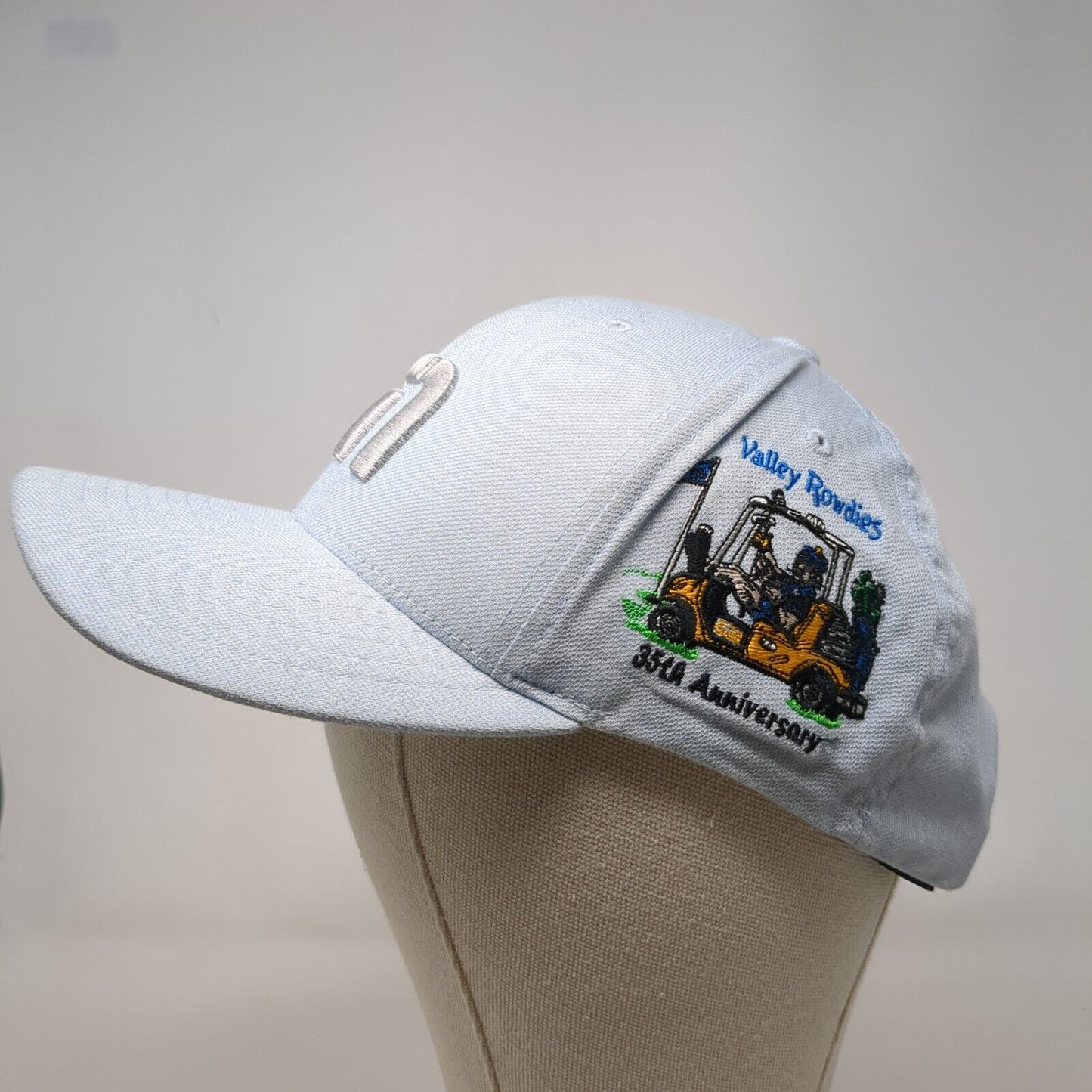 Travis Mathew Snapback Hat Blue One Size Valley Rowdies 35th Anniversary