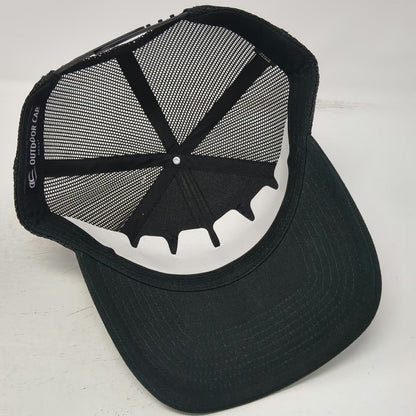 Outdoor Cap Trucker Hat Black One Size 208 Golf Idaho Mesh Snapback Patch Map