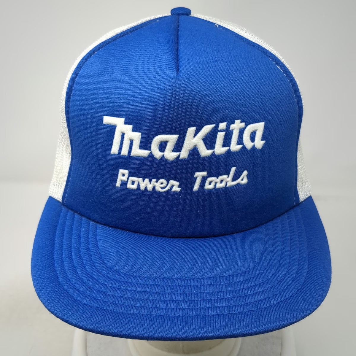 Makita Power Tools Trucker Hat Blue Mesh Back Snapback Foam Front Logo Vintage