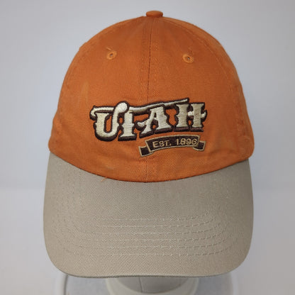 UTAH Est. 1896 Strapback Baseball Cap Orange OS Adjustable Smith Southwestern