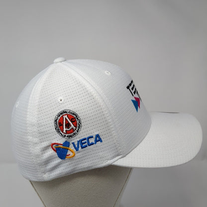 Teens 2 Trades Fitted Hat White S-M Stretch Flexfit Travis Mathew
