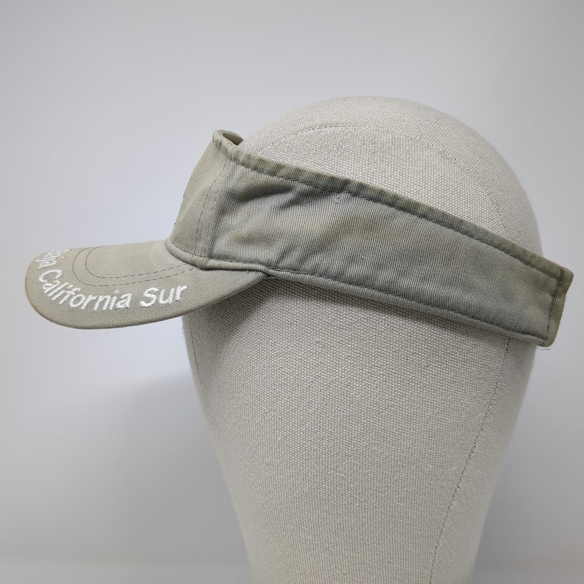 Visor Beige One Size Cabo San Lucas Mexico Fish Patch Hat Adjustable