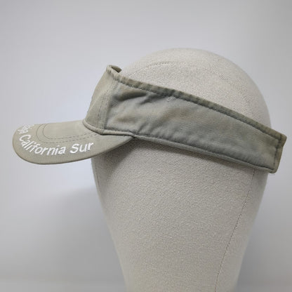 Visor Beige One Size Cabo San Lucas Mexico Fish Patch Hat Adjustable