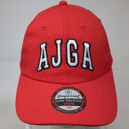 Imperial Baseball Cap Red One Size AJGA American Junior Golf Association Hat