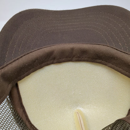 Cobra Trucker Hat Brown One Size Elk Deer Antler Patch Bulletprufe Graphic Mesh
