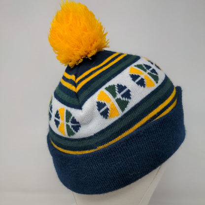 NordicTrack Men's Knit Beanie Hat Cap Multicolor Utah Jazz NBA Embroidered Logo