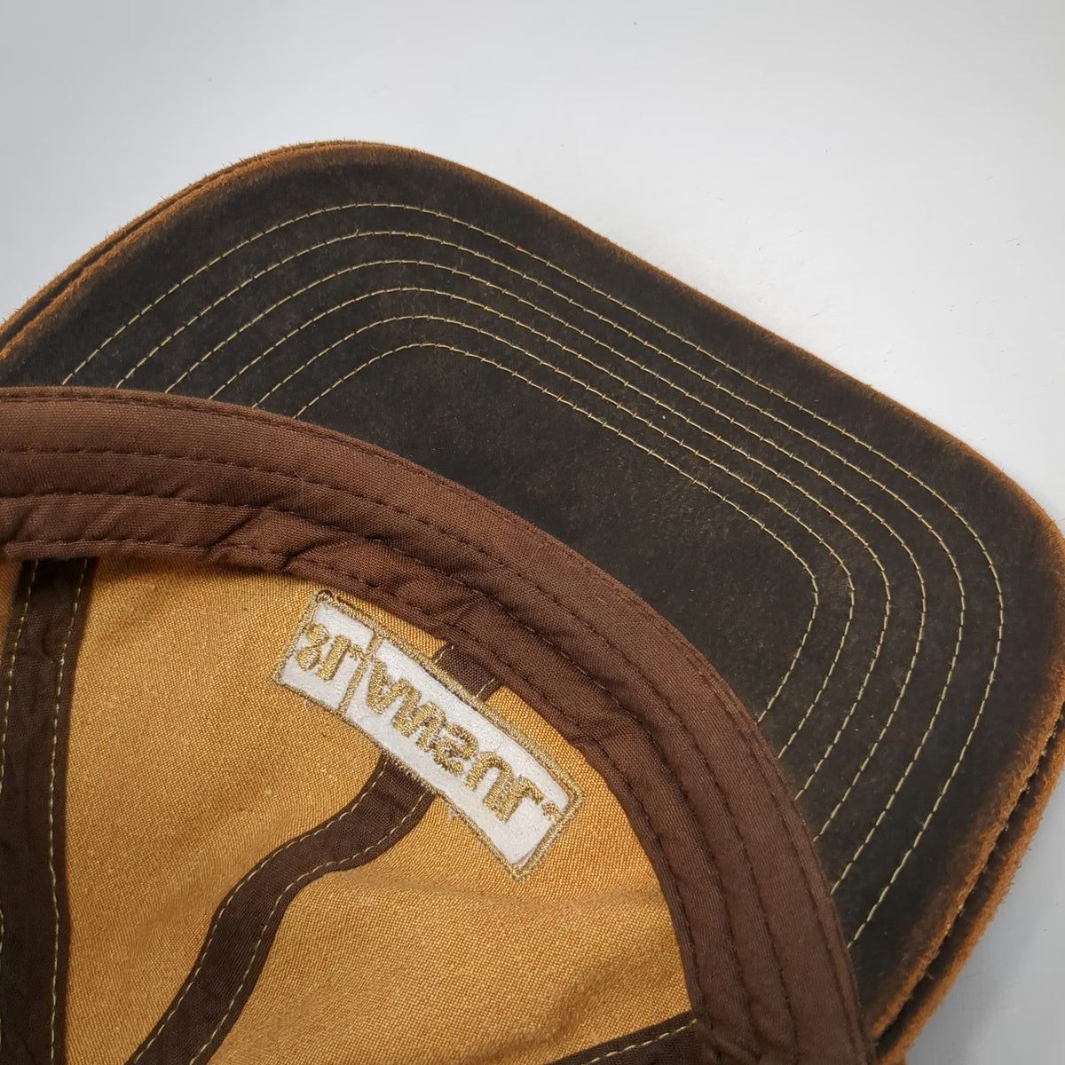 K-Products Baseball Cap Brown One Size Distressed Strapback Ansul Tyco Hat