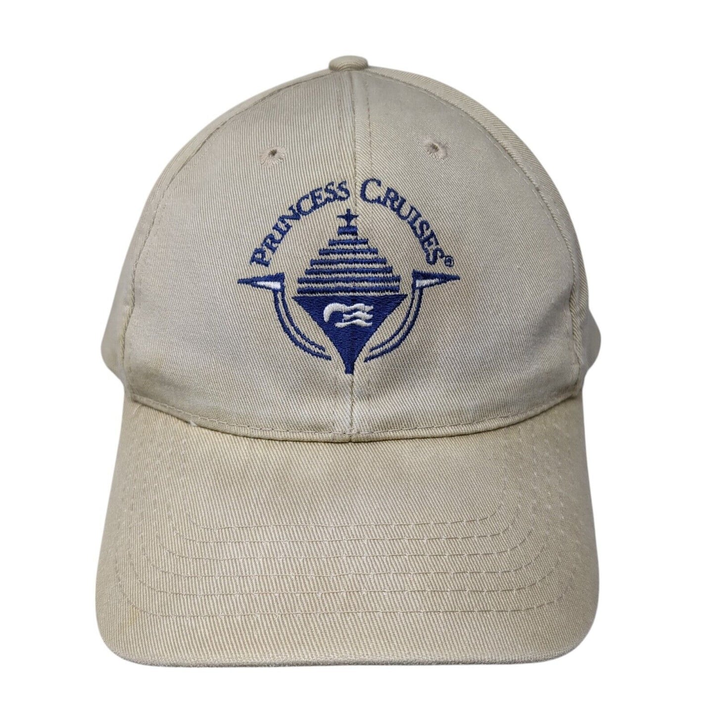 Princess Cruises Slideback Hat Tan One Size Adjustable Embroidered Fahrenheit