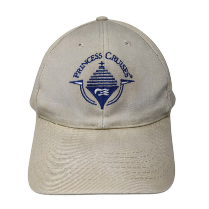Princess Cruises Slideback Hat Tan One Size Adjustable Embroidered Fahrenheit