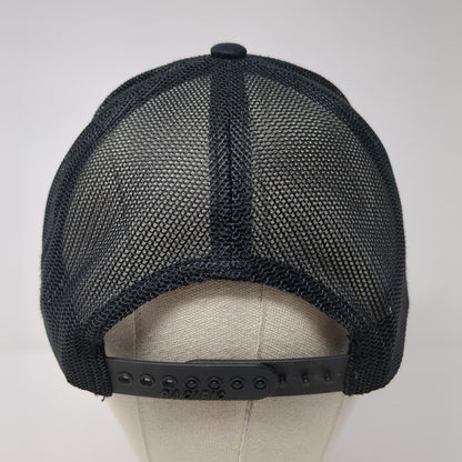 Foundations & Flat Work Snapback Trucker Hat Black OS Mesh Back Pacific Headwear