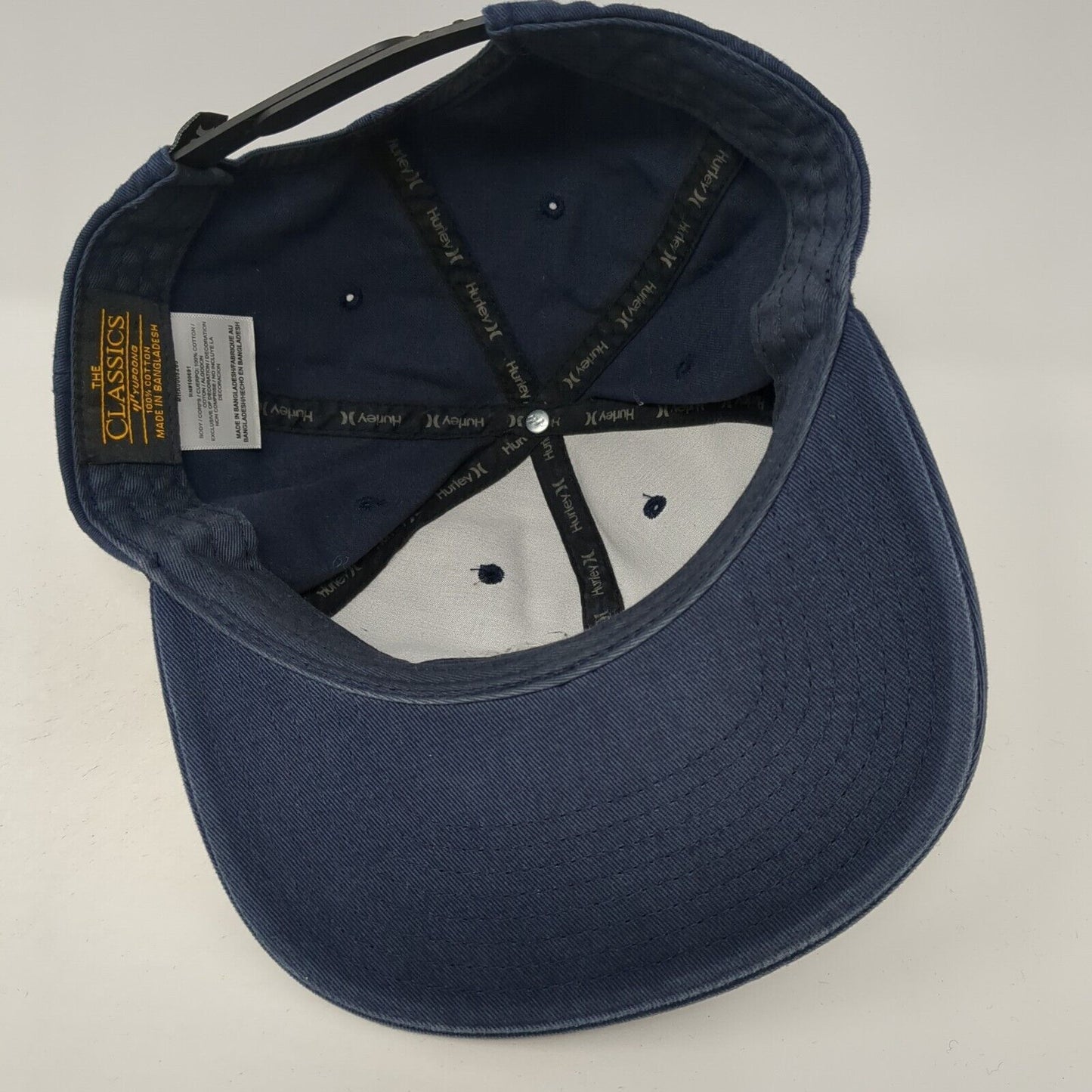 Hurley Trademark Snapback Hat Blue One Size Adjustable The Classics Yupoong