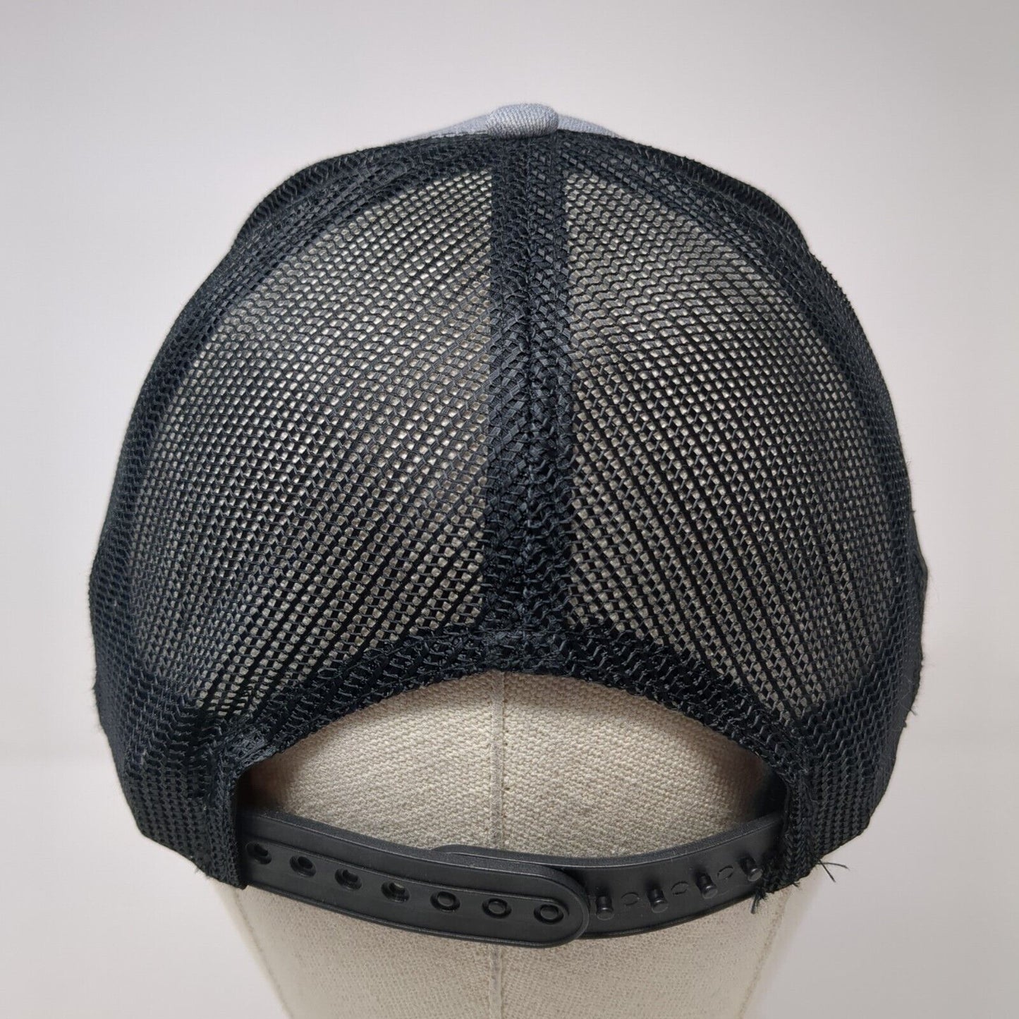 JSP Snapback Mesh Back Trucker Hat Gray One Size Port Authority 6 Panel