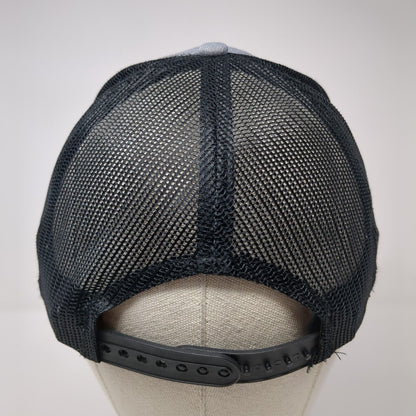 JSP Snapback Mesh Back Trucker Hat Gray One Size Port Authority 6 Panel