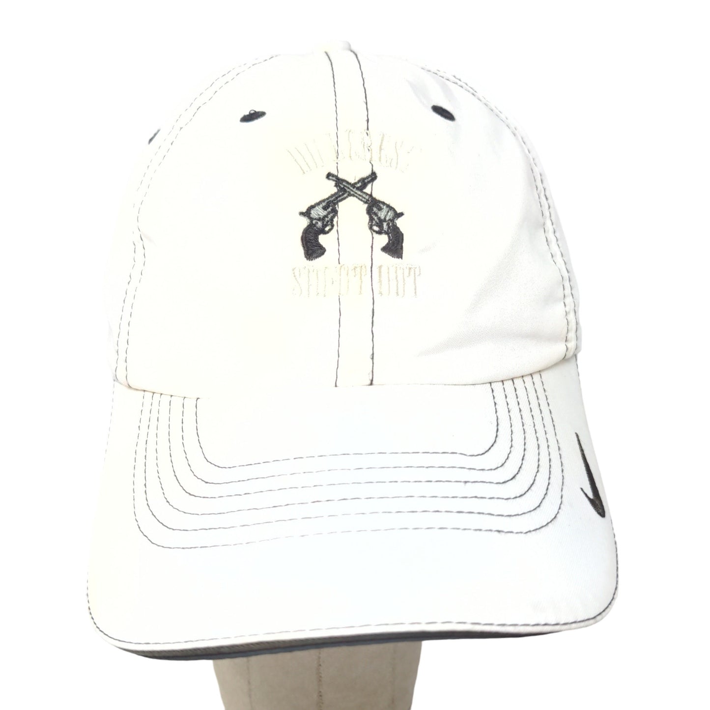 Nike Golf Men's Slideback Hat White Size OSFA Embroidered Hillcrest Shootout