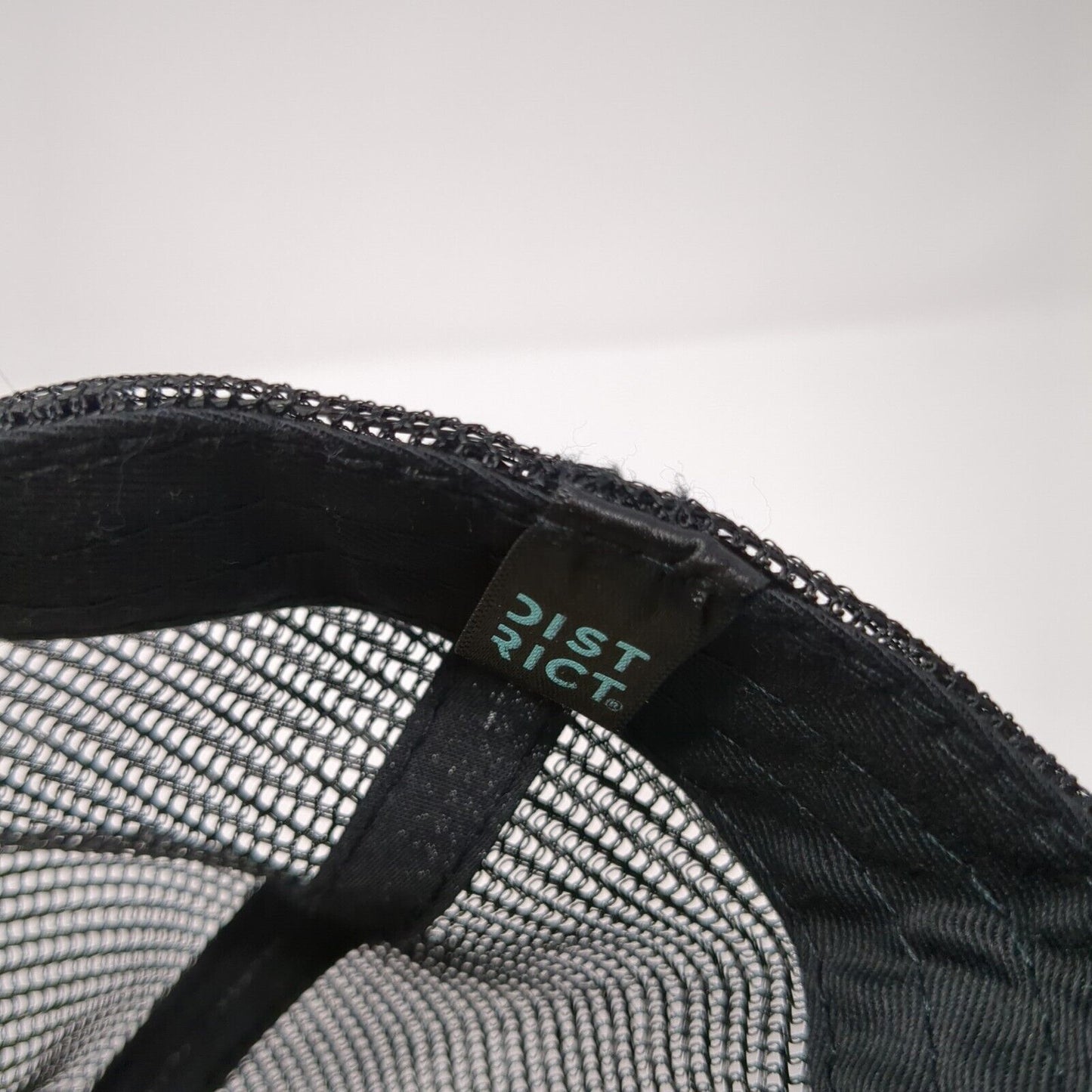 Mtn. View Football Snapback Trucker Hat Black OS Adjustable Mesh Back District