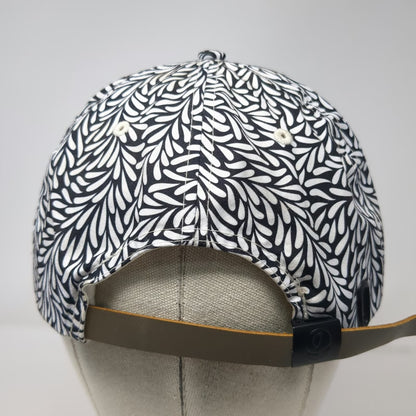 Imperial 5 Panel White Black Idaho Leather Patch Rope Cord One Size Hat