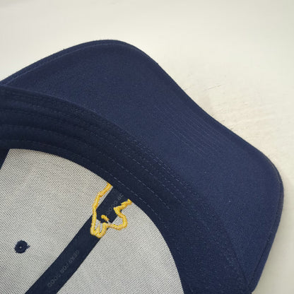 Cotopaxi Trucker Hat Blue One Size Llama Embroidered Logo Mesh Back Snapback