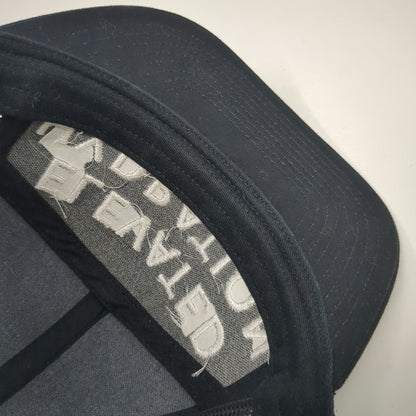 Richardson Trucker Hat Black OSFM Elevated Hydration Snapback Mesh White Drop