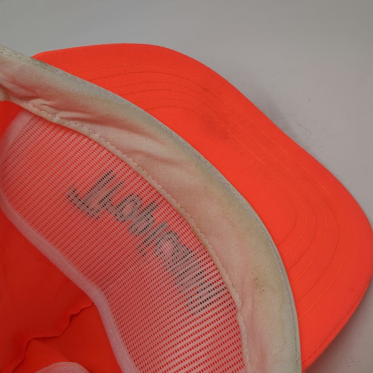 Orange 5 Panel Hat Nylon Snapback Tropicana Logo Embroidery Green Vintage