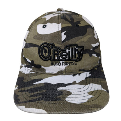 O'Reilly Auto Parts Strapback Hat Camouflage One Size Adjustable 6 Panel