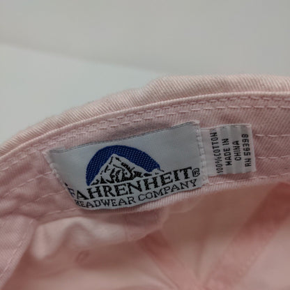 Phoenix Arizona Slideback Hat Pink OSFA Solid Embroidered Fahrenheit