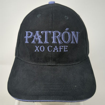 Patron XO Cafe Baseball Cap Black One Size Purple Embroidery Bee Strapback Hat