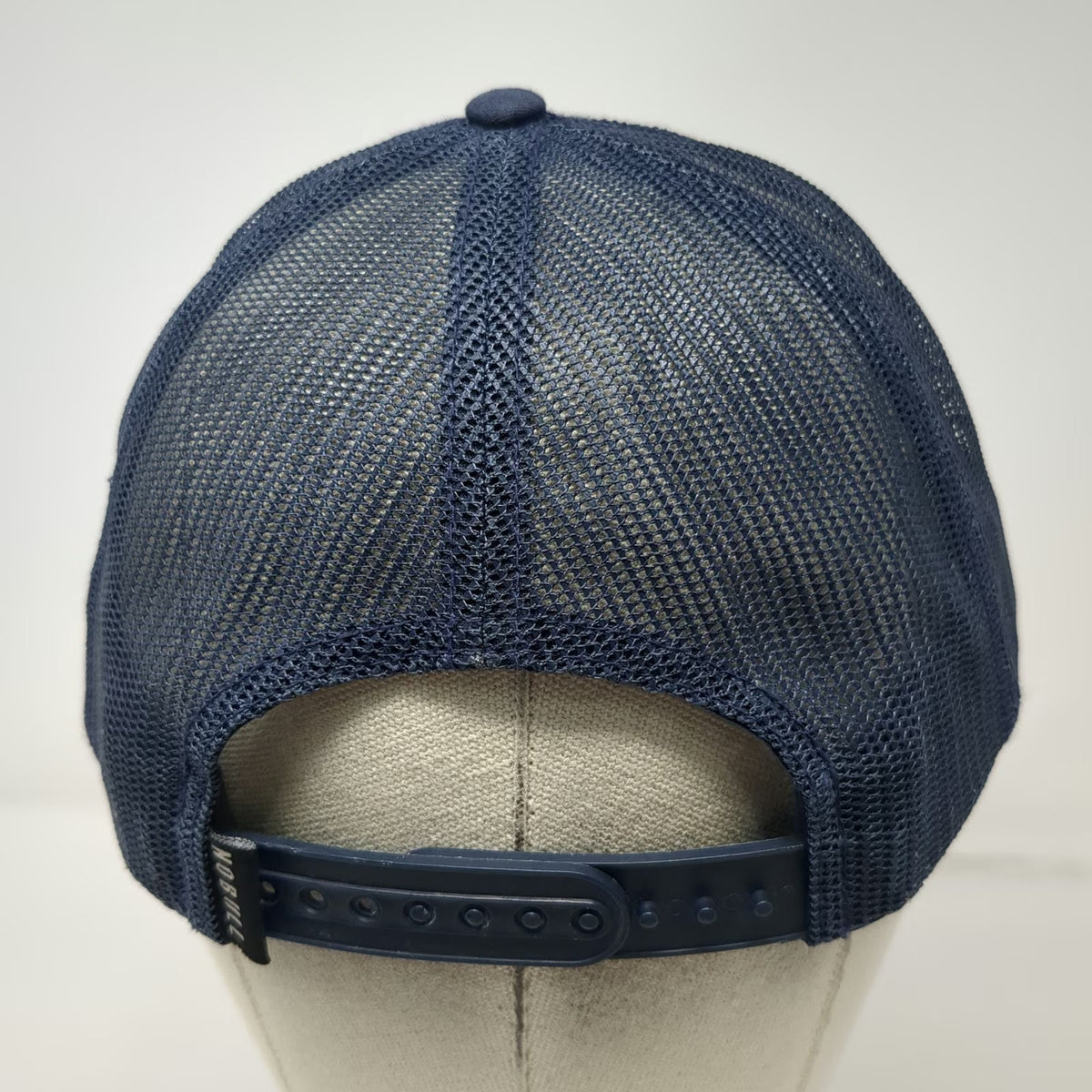 NOBULL Trucker Hat Blue Black White One Size Mesh Snapback Patch Logo Cotton