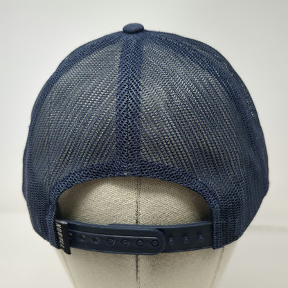 NOBULL Trucker Hat Blue Black White One Size Mesh Snapback Patch Logo Cotton