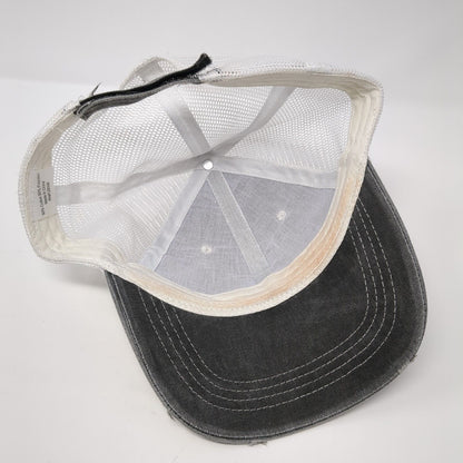 Bling Star Strapback Trucker Hat Gray One Size Adjustable Distressed Mesh Back