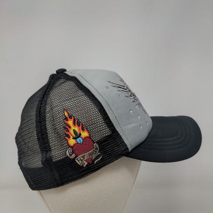 Empyre Fly High Skull Snapback Mesh Back Trucker Hat Multi One Size Bling