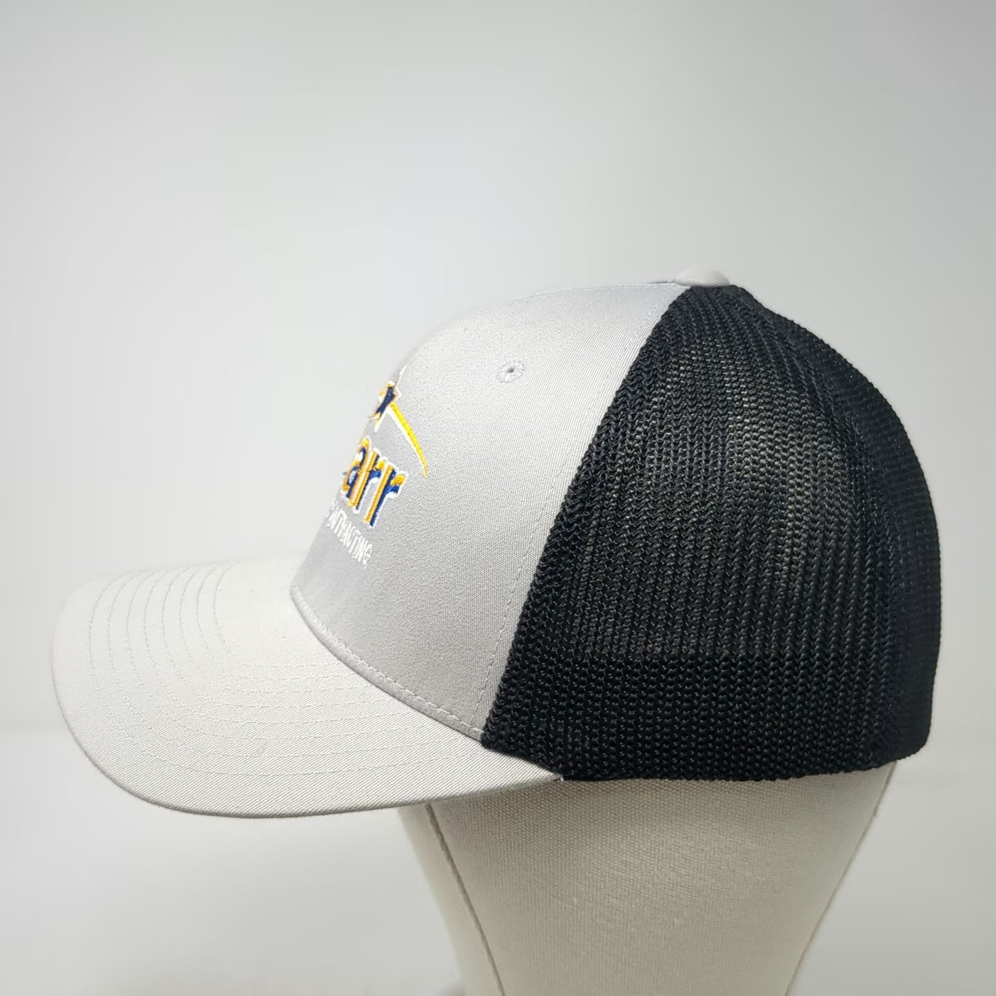 Port Authority Baseball Cap Gray Black XL Starr General Contracting Flexfit Hat