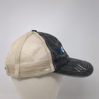 Boy Mom Strapback Trucker Hat Multicolor OS Adjustable Mesh Back Distressed