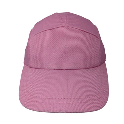 Headsweats 5 Panel Cap Pink One Size Adjustable Embroidered Breathable Blank