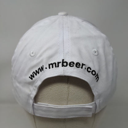 Mr. Beer Home Brewery Strapback Hat White One Size Embroidered 6 Panel