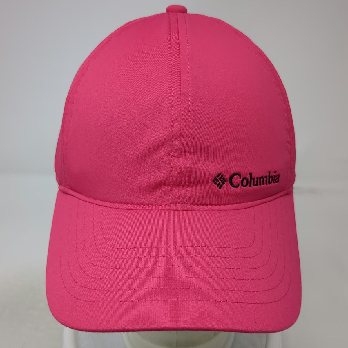 Columbia Baseball Cap Pink OSFM Performance Adjustable Strap Logo Outdoor Hat
