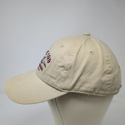 Cuffys Cape Cod Baseball Cap Beige One Size Adjustable Slideback Hat Embroidered